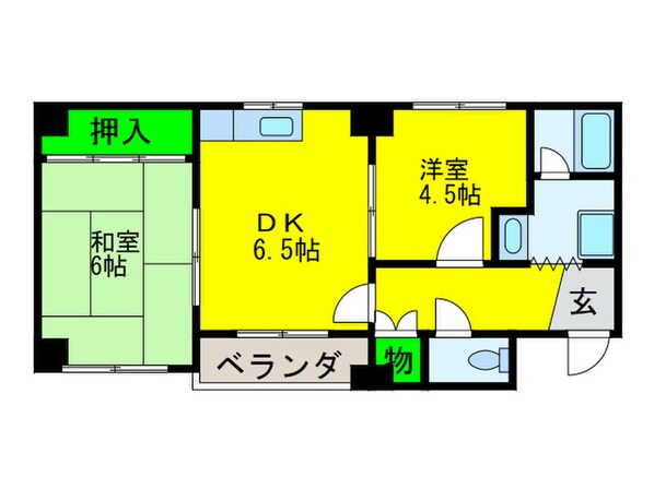 グランピア天神ノ森の物件間取画像